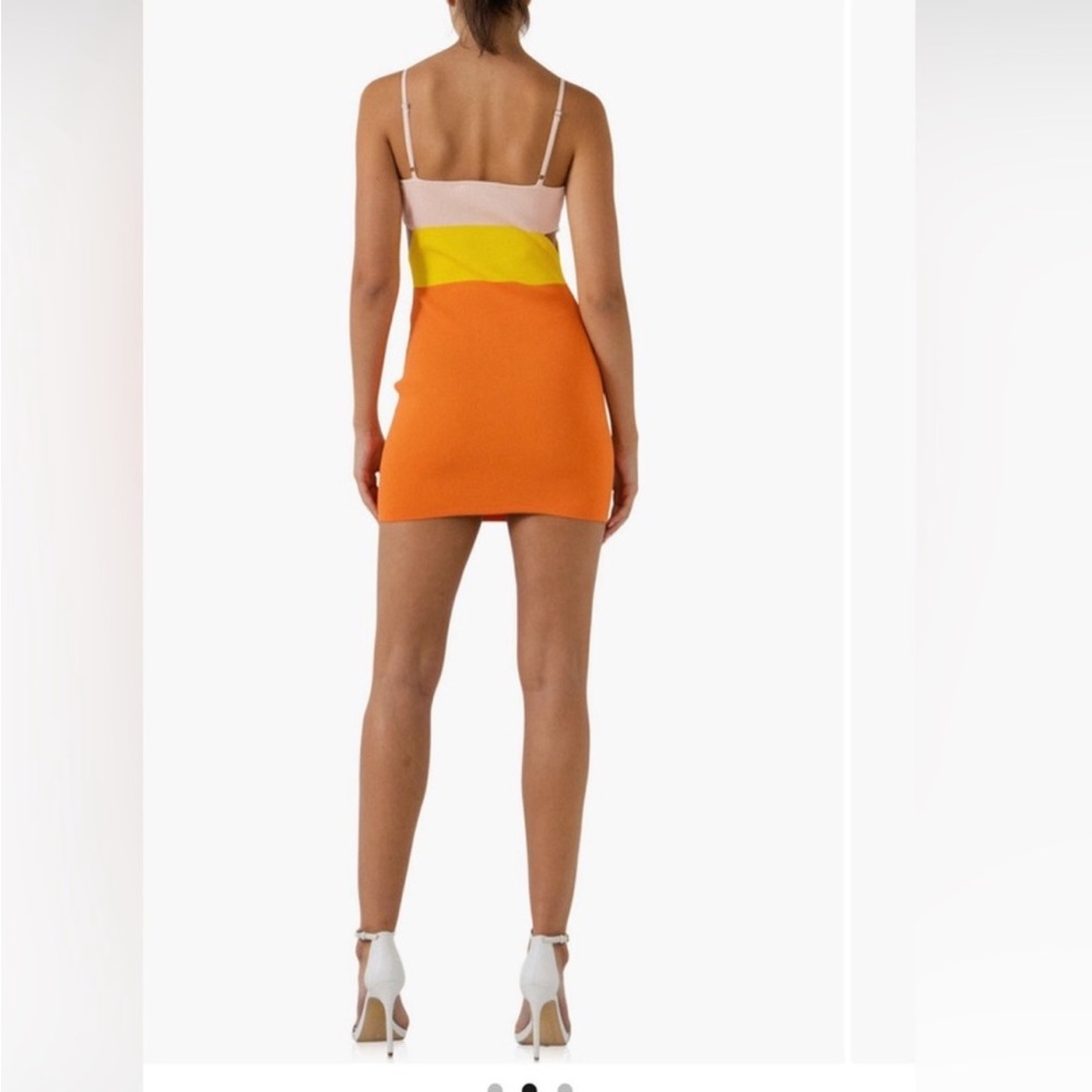 NWT ENDLESS ROSE Colorblock Cutout Mini Dress - Picture 3 of 10